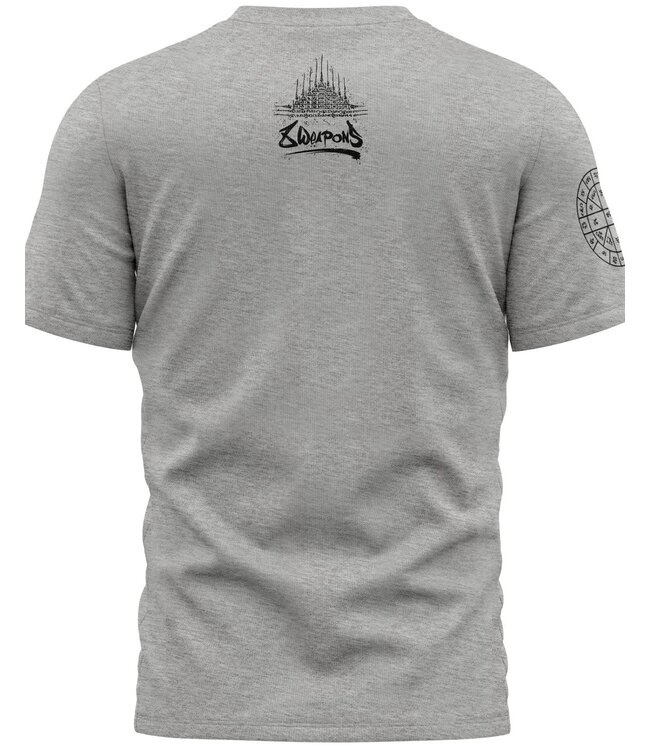 8 WEAPONS Muay Thai T-Shirt T Yantra Grey