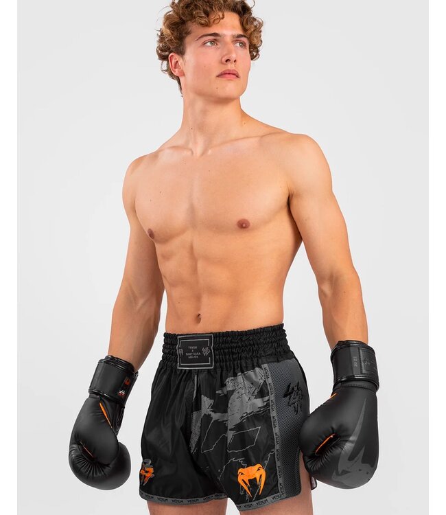 Venum Venum S47 Muay Thaï Kickbox-Shorts Schwarz Orange