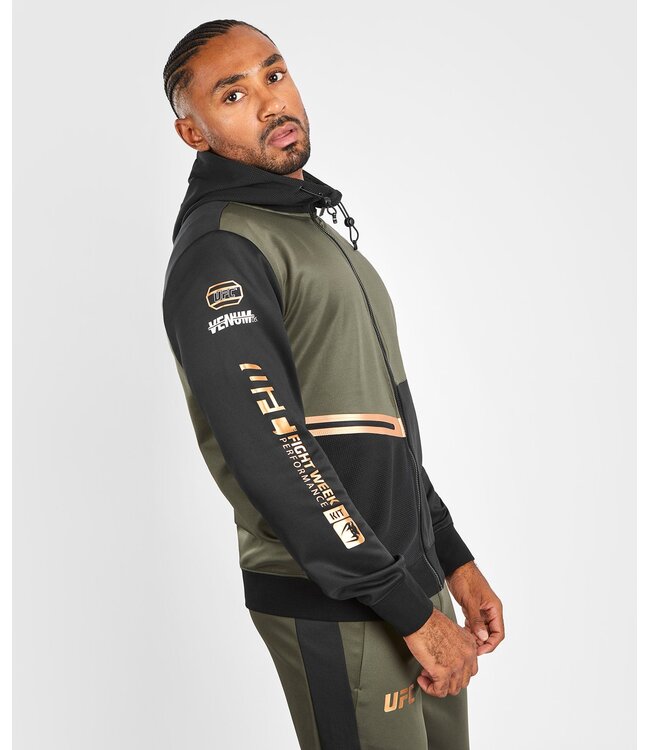 UFC x Venum Adrenaline Fight Week Hoodie Kaki Brons