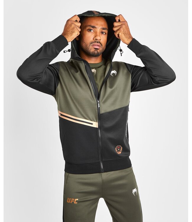 UFC x Venum Adrenaline Fight Week Hoodie Khaki Bronze