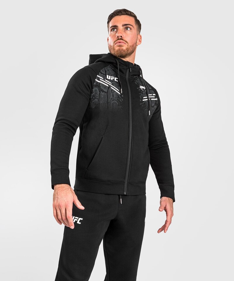 VENUM: UFC ADRENALINE FIGHT WEEK MEN'S ZIP HOODIE - BLACK