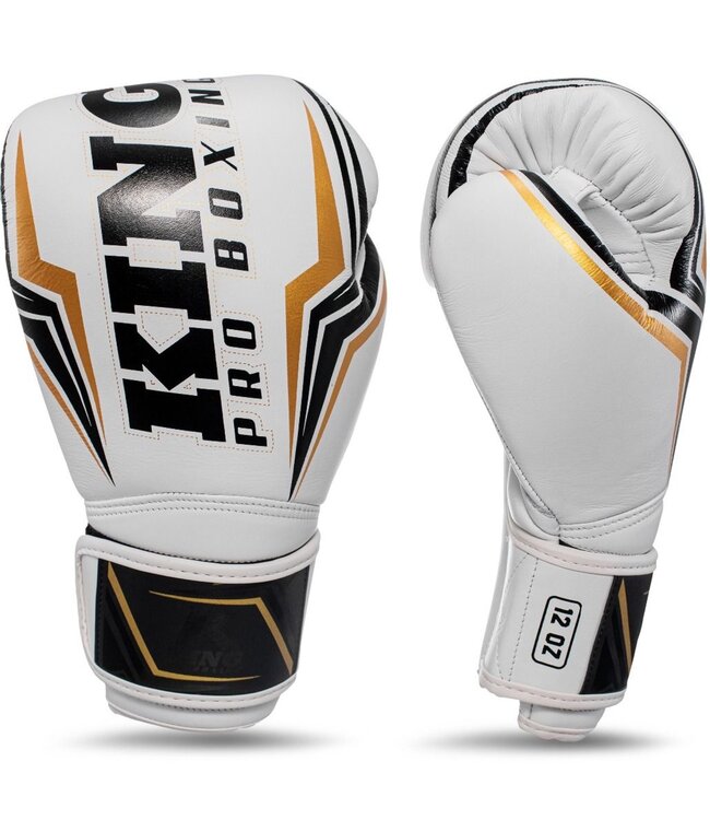 King Pro Boxing King Pro Boxing Kickboks Handschoenen KPB/BG THOR Leer Wit