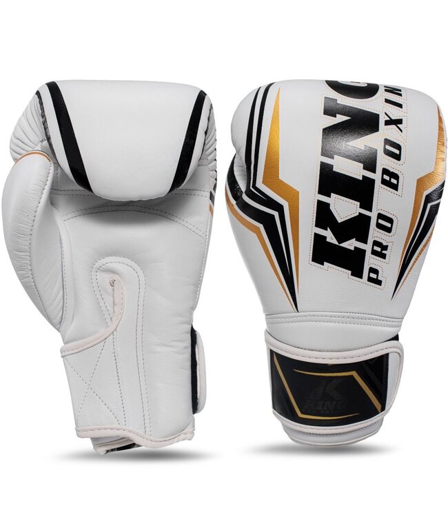King Pro Boxing Boxhandschuhe KPB/BG THOR Leder weiß