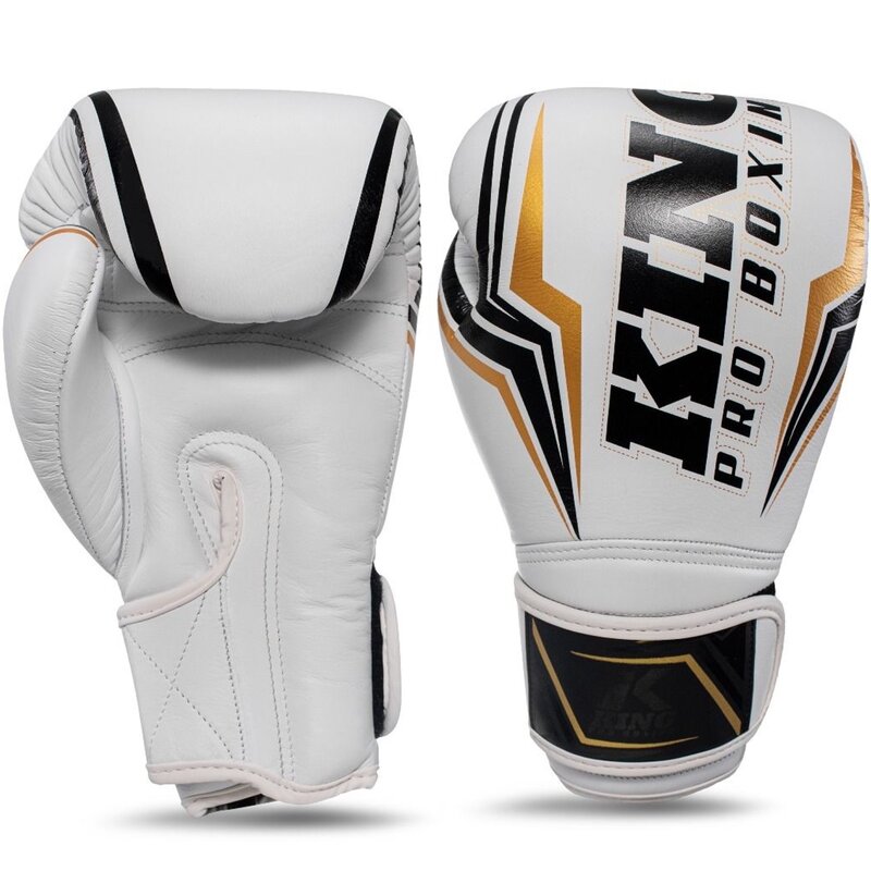 King Pro Boxing King Pro Boxing Kickboks Handschoenen KPB/BG THOR Leer Wit