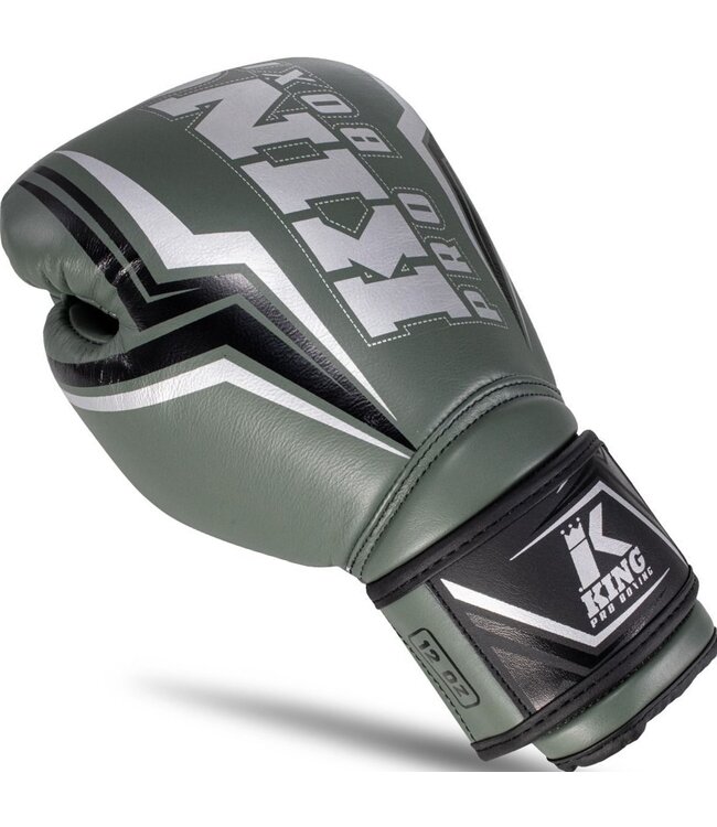 King Pro Boxing Boxing Gloves KPB/BG THOR Leather Green
