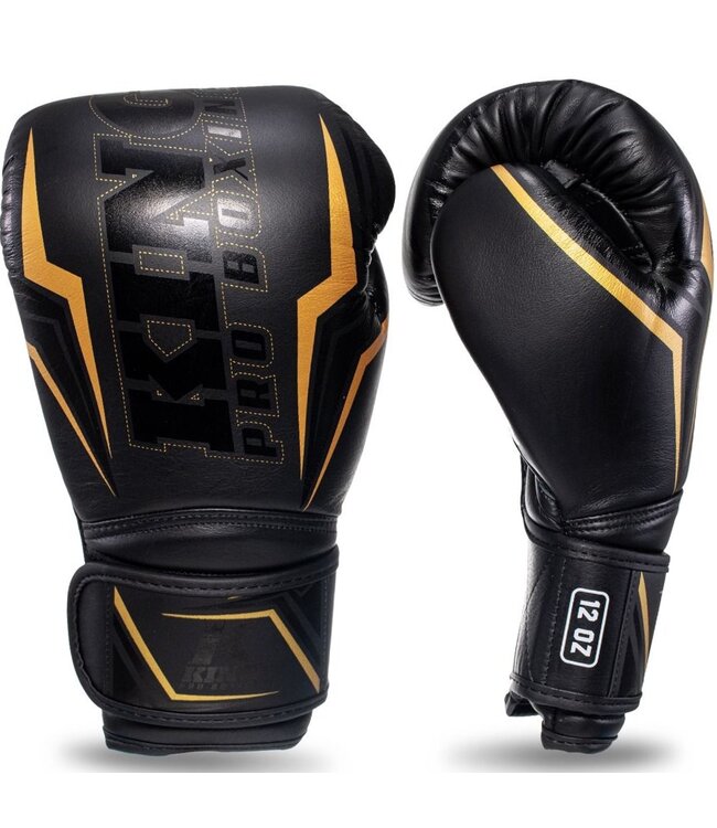 King Pro Boxing King Pro Boxing Kickboks Handschoenen KPB/BG THOR Leer Zwart