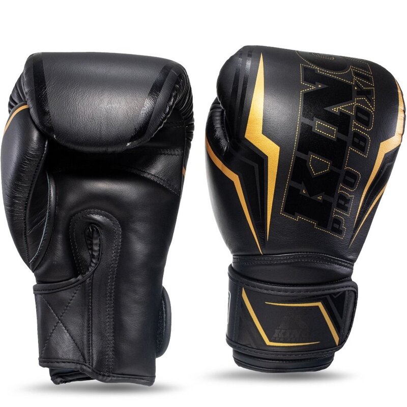 King Pro Boxing King Pro Boxing Boxing Gloves KPB/BG THOR Leather Black