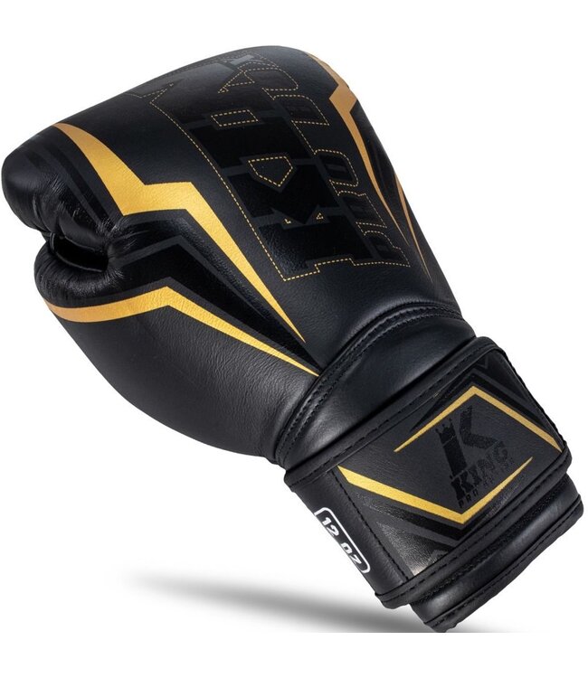 King Pro Boxing Boxhandschuhe KPB/BG THOR Leder Schwarz