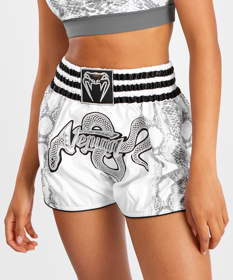 Venum Venum White Snake Muay Thai Kickboxing Short