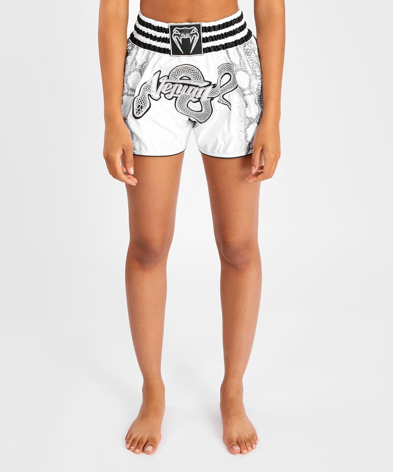 Venum Venum White Snake Muay Thai Kickboxing Short