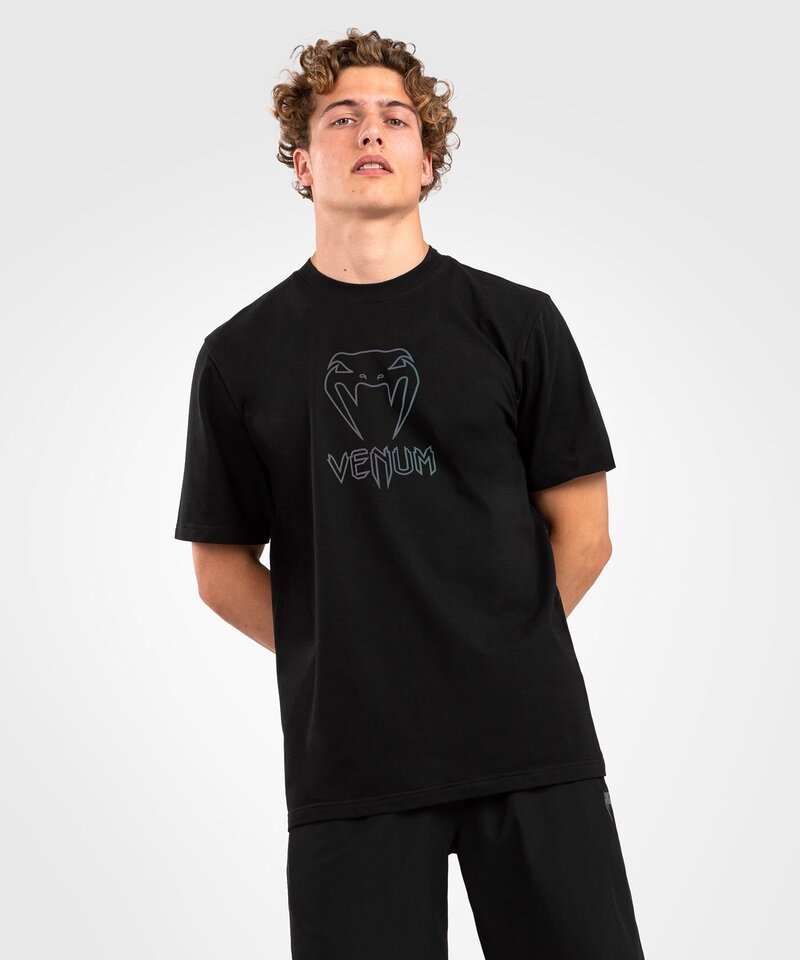 Venum Venum Classic T-Shirt Katoen Zwart Reflective