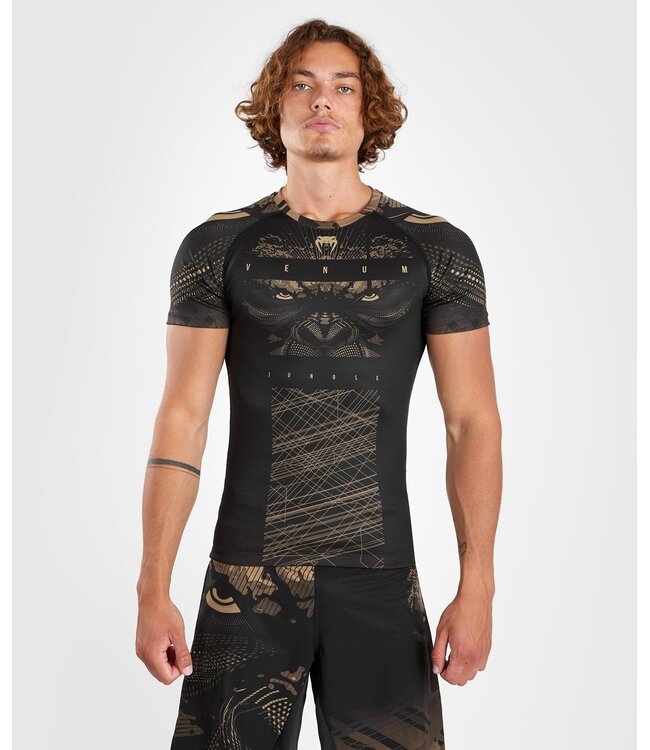 Venum Gorilla Jungle Rash Guard Schwarzer Sand