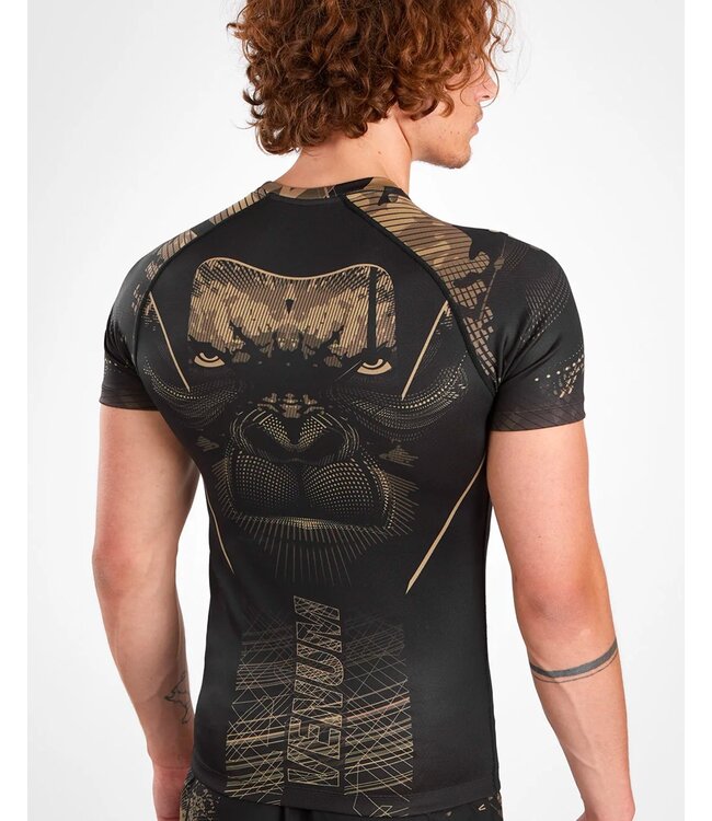 Venum Venum Gorilla Jungle Rash Guard Zwart Zand