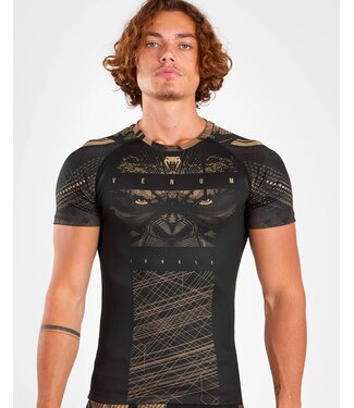 Venum Venum Gorilla Jungle Rash Guard Zwart Zand Venum Venum Gorilla Jungle Rash Guard Zwart Zand