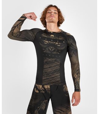 Venum Venum Gorilla Jungle Rash Guard L/S Schwarz Sand Venum Venum Gorilla Jungle Rash Guard L/S Schwarz Sand