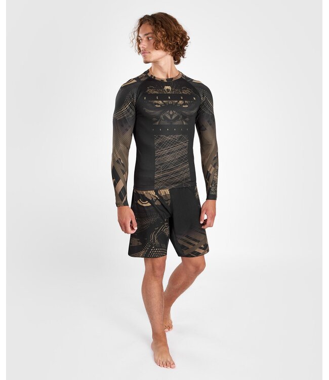 Venum Gorilla Jungle Rash Guard L/S Black Sand