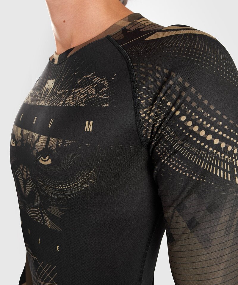 Venum Venum Gorilla Jungle Rash Guard L/S Black Sand