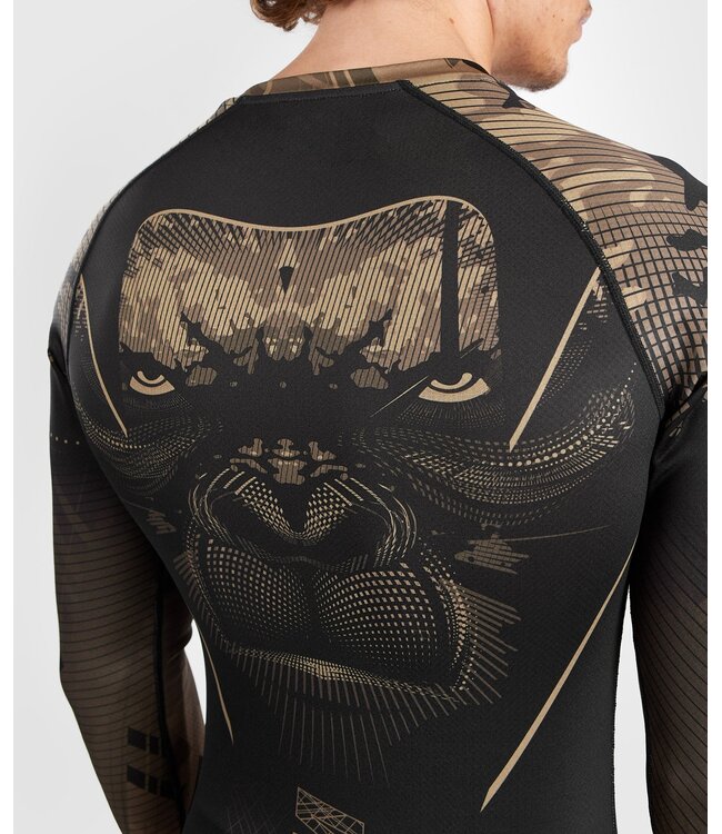 Venum Gorilla Jungle Rash Guard L/S Black Sand