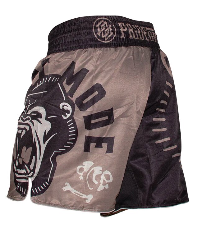 PRIDE or Die Fightshorts Beast Mode Gorilla Zwart