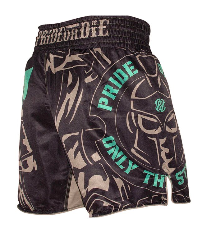 PRIDE or DiE Fight Shorts Only the Strong Schwarz