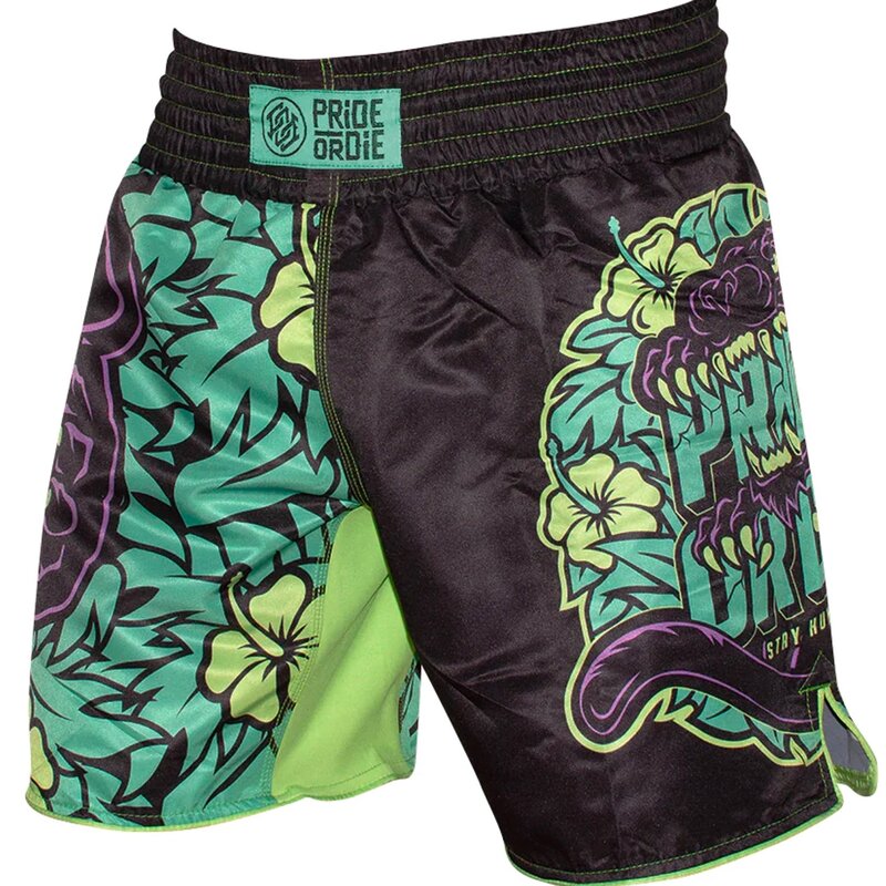 Pride or Die PRiDE or DiE Fight Shorts Stay Hungry Black