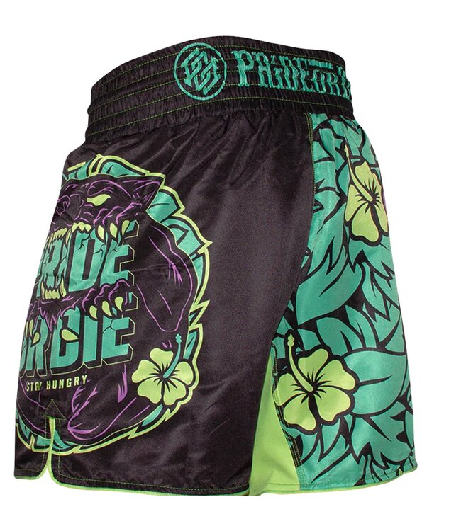 PRiDE or DiE Fight Shorts Stay Hungry Black