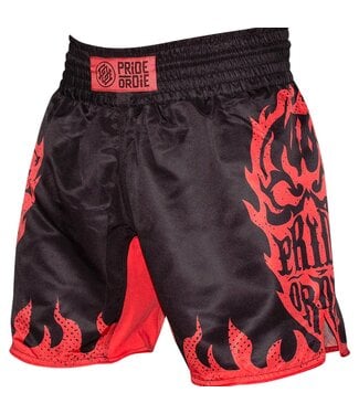 PRiDEorDiE PRiDE or DiE Fight Shorts Reckless Flames Black
