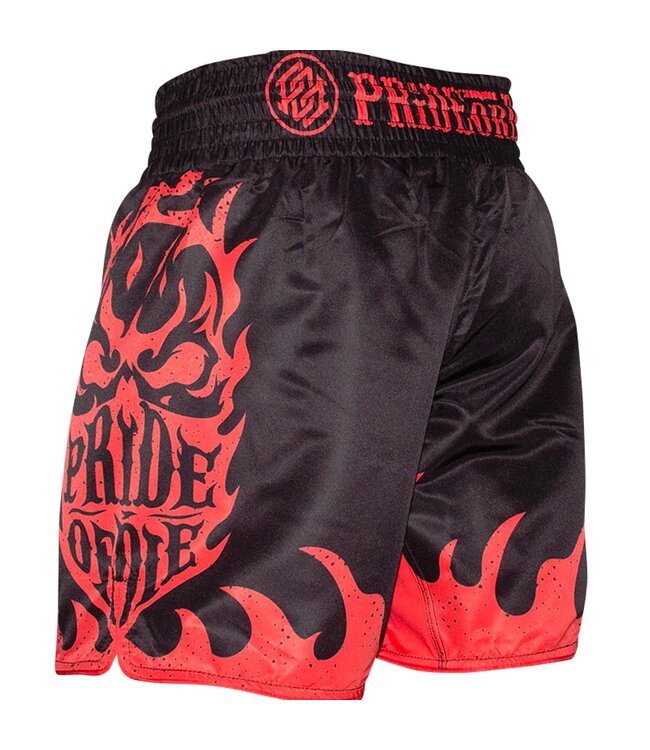 Pride or Die PRiDE or DiE Fight Shorts Reckless Flames Black