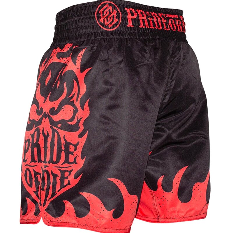 Pride or Die PRiDE or DiE Fight Shorts Reckless Flames Black