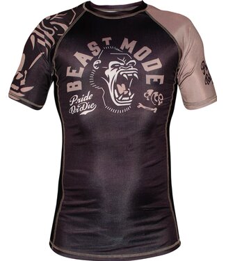 PRiDEorDiE PRIDE or DiE Rash Guard Beast Mode Schwarz