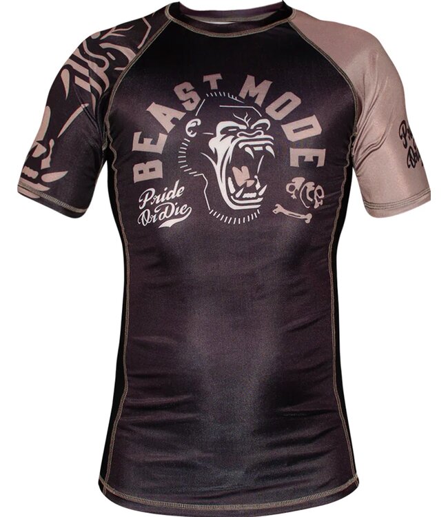 Pride or Die PRiDE or DiE Rash Guard Beast Mode Black