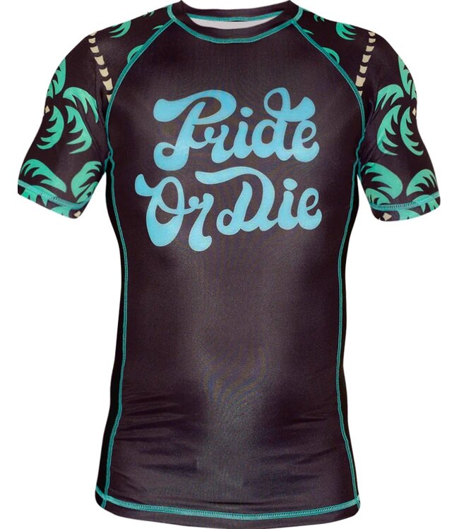 PRiDE or DiE Rash Guard No Training Zwart