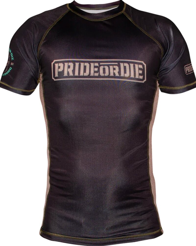 Pride or Die PRiDE or DiE Rash Guard Only the Strong Zwart