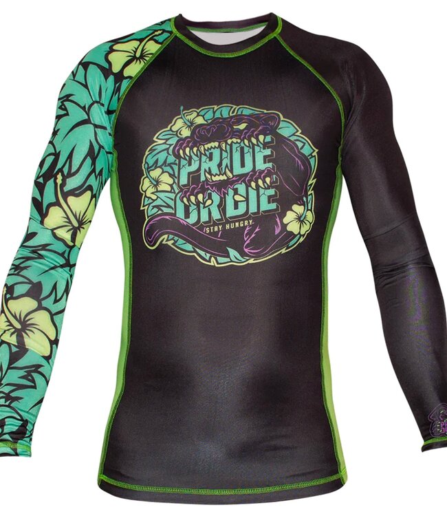 Pride or Die PRiDE or DiE Rash Guard Stay Hungry Zwart