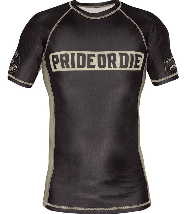 Pride or Die PRiDE or DiE Rash Guard Wolfpack Zwart