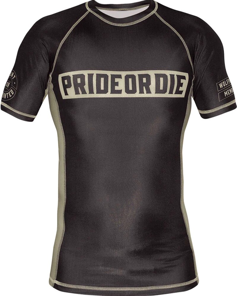 Pride or Die PRiDE or DiE Rash Guard Wolfpack Zwart