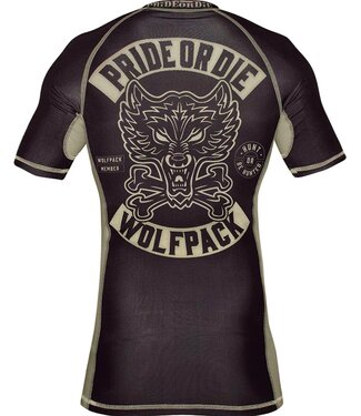 PRiDEorDiE PRiDE or DiE Rash Guard Wolfpack Zwart