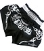 Fluory Muay Thai Shorts Tribal Schwarz Silber MTSF53
