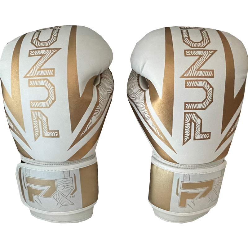 PunchR™  PunchR™ Electric Boxing Gloves White Gold Microfiber