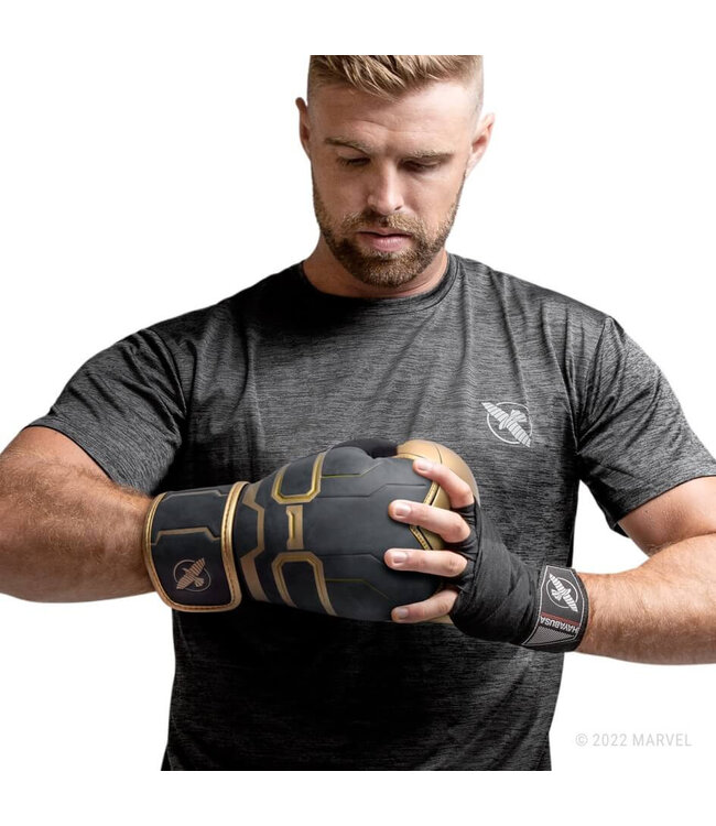 Hayabusa T3 Boxing Gloves Marvel Thanos Gold Black
