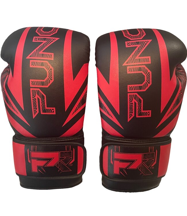 PunchR™ Electric Boxing Gloves Microfiber Black Red