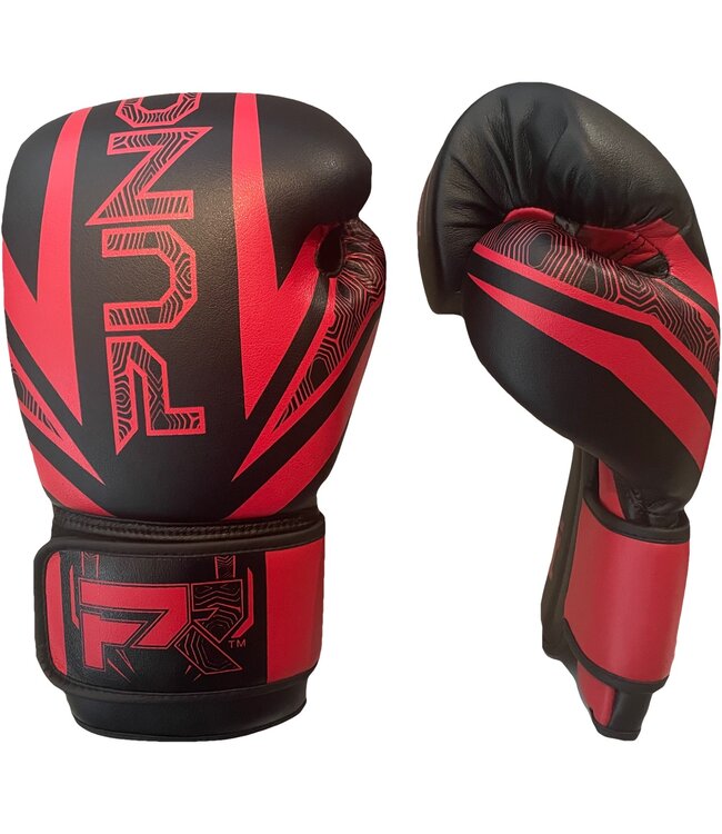PunchR™ Electric Boxing Gloves Microfiber Black Red
