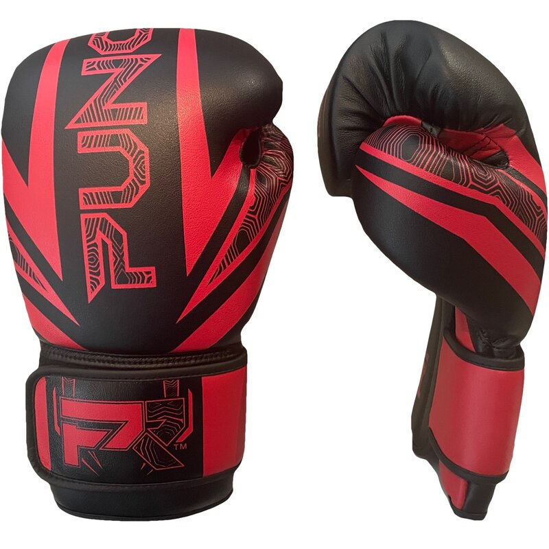 PunchR™  PunchR™ Electric Bokshandschoenen Microfiber Zwart Rood