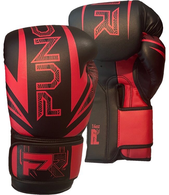 PunchR™  PunchR™ Electric Boxhandschuhe Microfiber Schwarz Rot