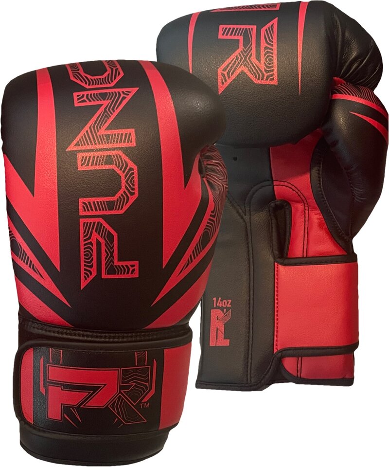 PunchR™  PunchR™ Electric Boxing Gloves Microfiber Black Red