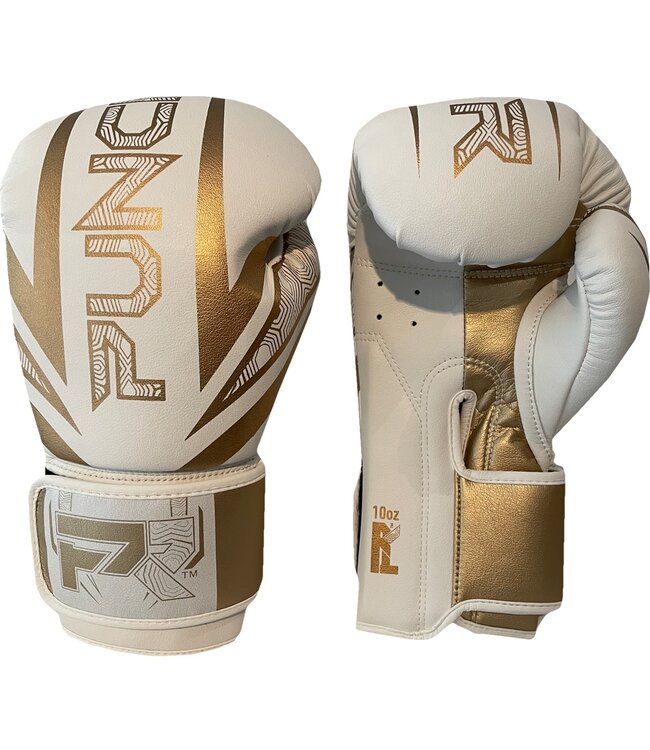 PunchR™ Elektro-Boxhandschuhe, Weißgold, Mikrofaser