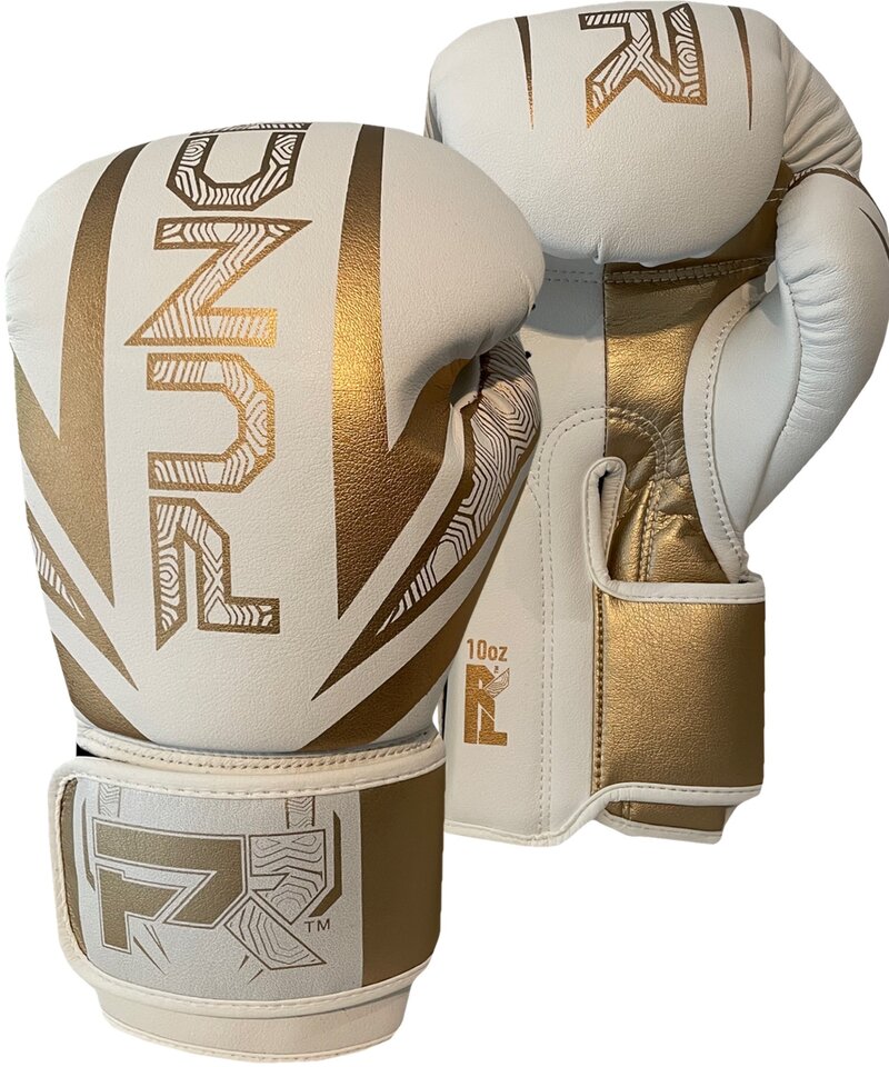 PunchR™  PunchR™ Electric Boxing Gloves White Gold Microfiber