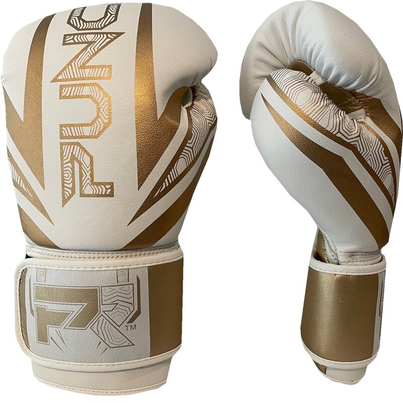 PunchR™  PunchR™ Electric Boxing Gloves White Gold Microfiber