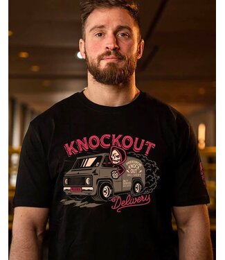 PRiDEorDiE PRIDEorDie Katoenen T-Shirt KNOCKOUT DELIVERY Zwart