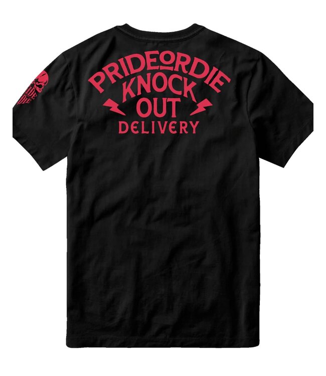 PRiDE or DiE Baumwolle T-Shirt KNOCKOUT DELIVERY Schwarz